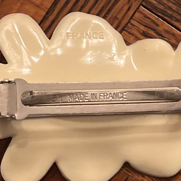 🤩Host Pick😍Vintage 🇫🇷 French flower 🌸 barette - Picture 4 of 5